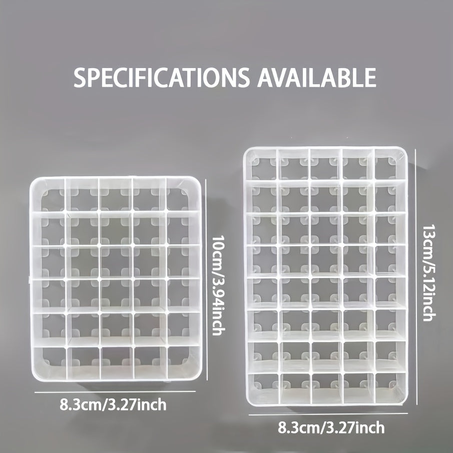 Marker Pen Storage Box Plastic Organizer 30 40 Grids Transparent Box