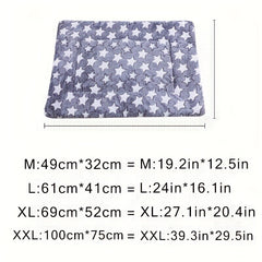 Cartoon Gray Large Bone Pattern Thickened Double Layer Pet Mat