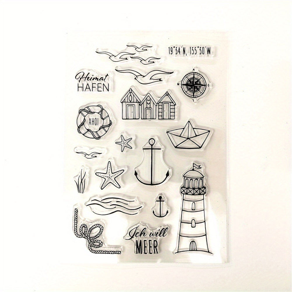 Transparent Stamp DIY Hand Account Summer Navigation