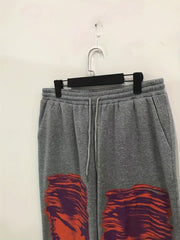  Random Print Drawstring High Rise Pants