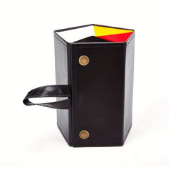 Stitch Detail Sunglasses Organizer PU Leather Hanging Eyewear Display Case