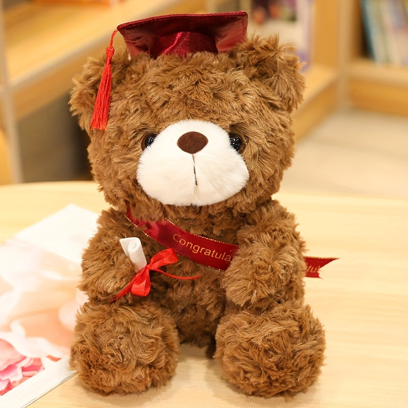 Graduation Bear Doll 9.1in Two Colors Halloween Thanksgiving Christmas Gift