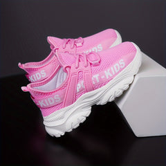 Girls' Breathable Woven Lace Up Shoes for Spring Summer Autumn