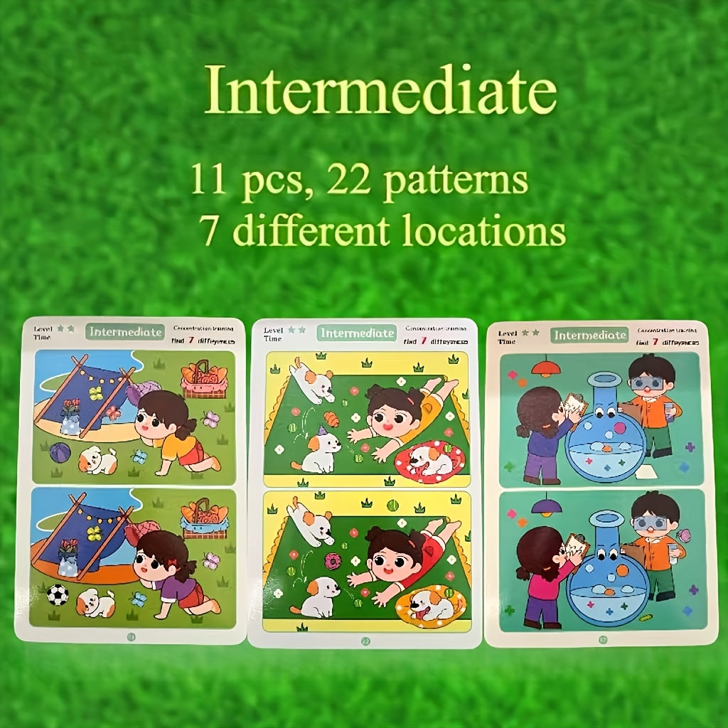 Educational Finding Game Reusable Wipe Paper for Focus and Attention Training