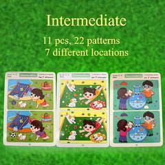 Educational Finding Game Reusable Wipe Paper for Focus and Attention Training
