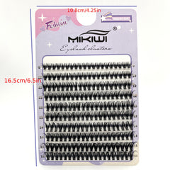 200pcs Mikiwi 40D D Curl Cluster Lashes Soft & Natural False Eyelashes