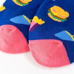4 Pairs Ankle Socks for Women with Funny Patterns