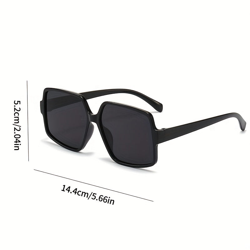 Y2K Large Square Sunglasses Jelly Glasses UV400