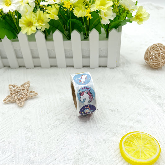 500pcs 1in Small Round Stickers, Cartoon Design for Gifts, Books, Water Bottles
