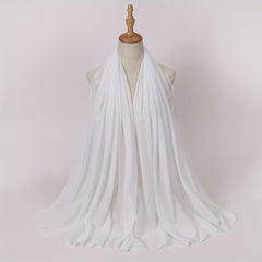 Chiffon Scarf Hijab Shawl Casual Head Wrap Turban Windproof Outdoor Travel