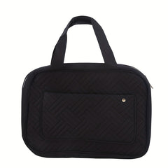 Minimalist Argyle Pattern Cosmetic Handbag Travel Storage Bag