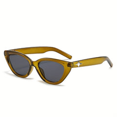 Retro Cat Eye Small Frame Sunglasses for Outdoor Activities