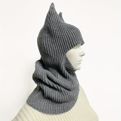 Unisex Rabbit Ear Hat Knitted Woolen Hat 3D Animal