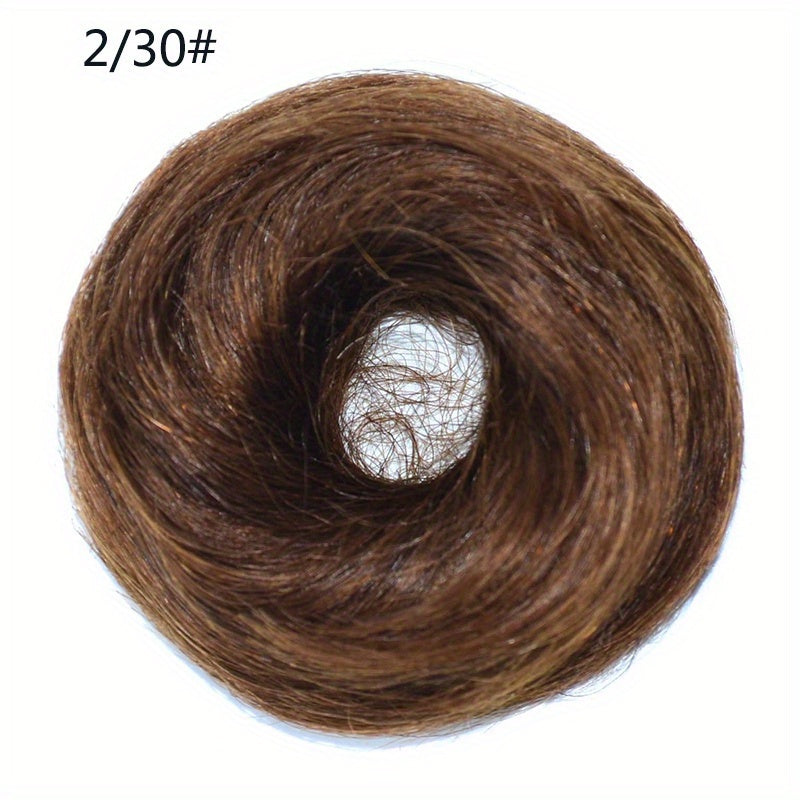 Synthetic Hair Bun Elastic Hairpieces for Women Updo Chignon Ponytail Extensions