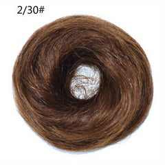 Synthetic Hair Bun Elastic Hairpieces for Women Updo Chignon Ponytail Extensions