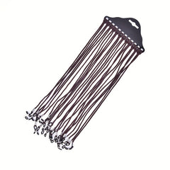 12pcs Brown Nylon Glasses Strap Holder Glasses Cord Retainer Adjustable