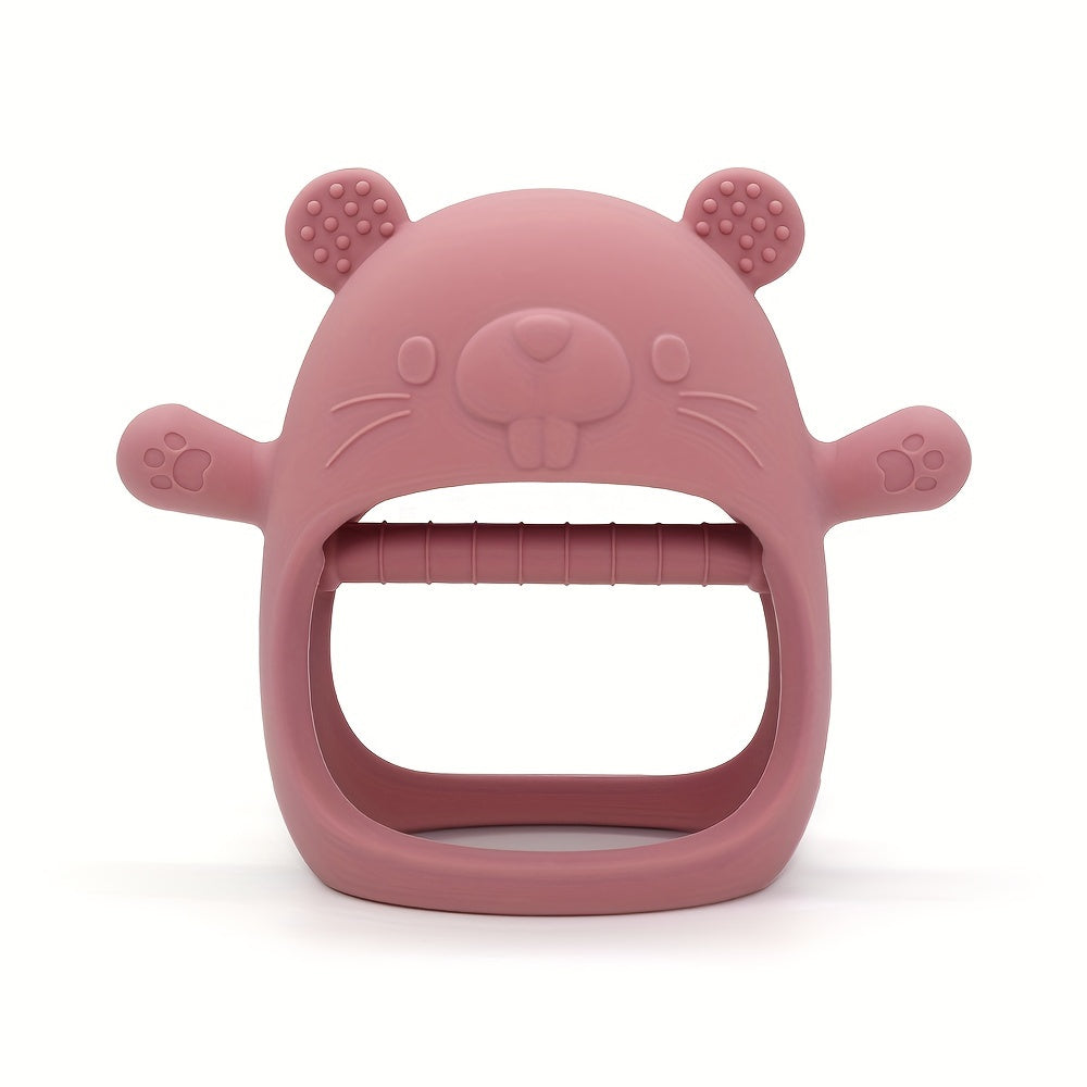 1pc Bear Shaped Silicone Teether for Youngsters Mixed Colors