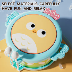 Kids Drum Set Cartoon Style with 2 Drumsticks