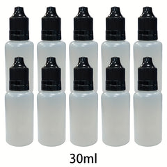 10pcs Plastic PE Dropper Bottles With Tamper Childproof Cap 10-120ML