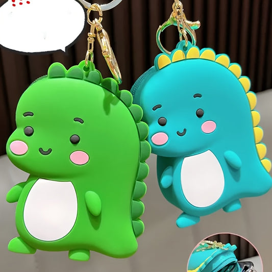 2pcs Dinosaur Keychain Pendant for Car Keys Backpacks Wallet