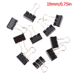 10 Pack Metal Binder Clips for Notes Letters & More
