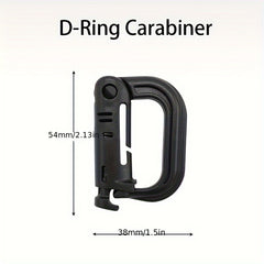 Plastic D Keychain Lock Buckle Backpack Hanging Buckle