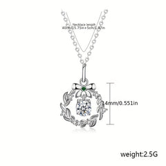 Christmas Gift Tree Pendant Necklace 925 Sterling Silver