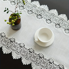 Lace Linen Table Runner Macrame Coffee Table Runners Boho Wedding