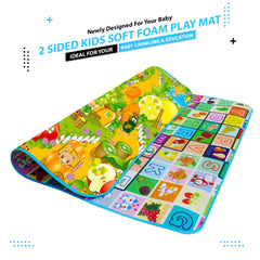 Foldable Baby Play Mat Soft Foam Playmate with Carry Bag for Toddler