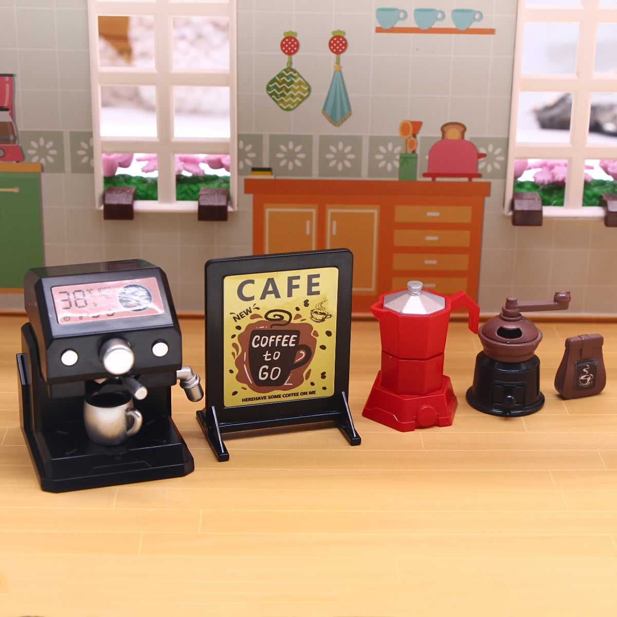 Dollhouse Coffee Series Model OB11 Micro Scene Props Accessories