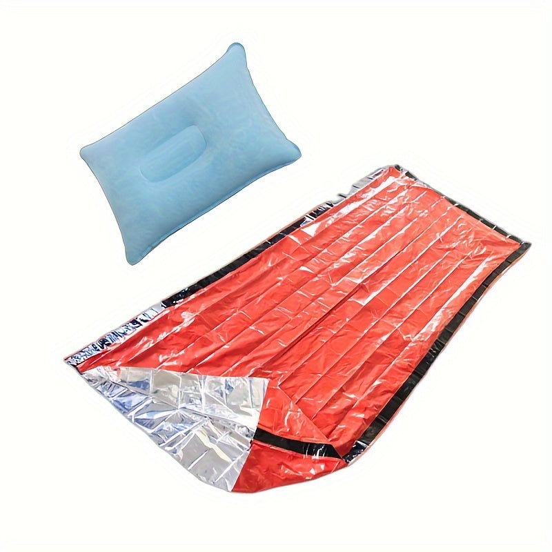 Outdoor Emergency Sleeping Bag with Air Pillow
