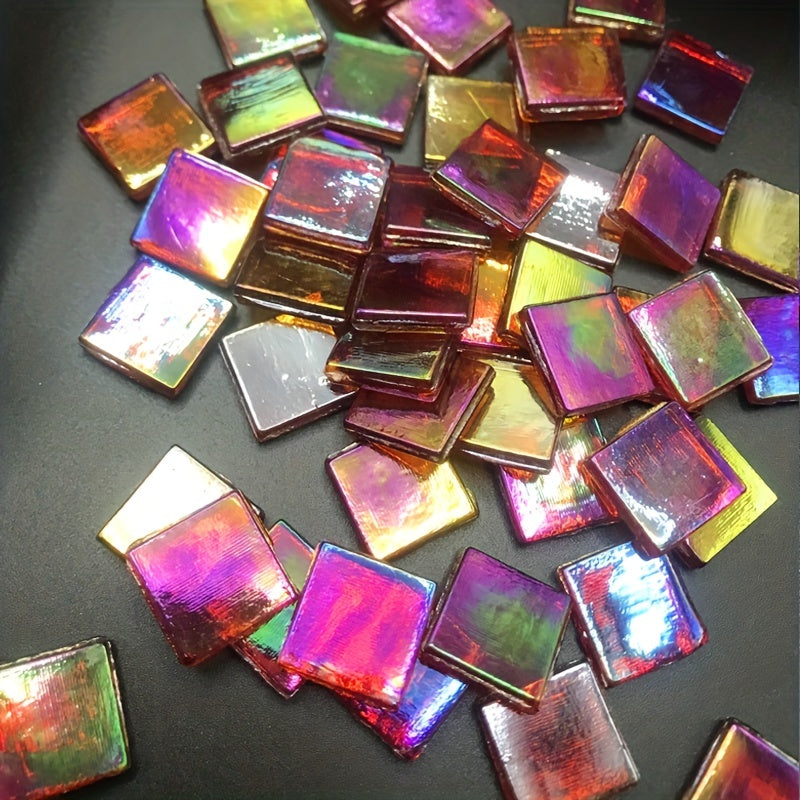 Metal Luster Hot Melt Ice Jade Mosaic DIY Decoration Art 50 Pieces