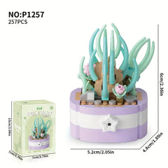 Eternal Flower Succulent Plant Potted Assembly Building Block Toys