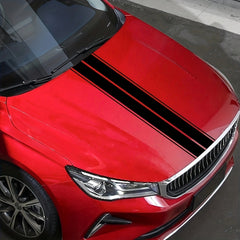 Racing Stripes Car Hood Vinyl Stickers