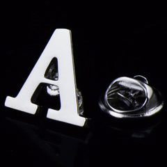 Men's Monogram Brooch Shirt Collar Pin