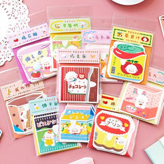 Cute Cartoon Snack Packaging with Note Paper