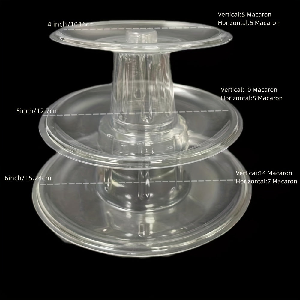 3 4 6 10 Tier Macaron Display Stand Round Tower Cake Stand