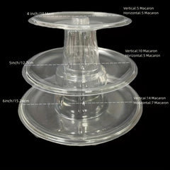 3 4 6 10 Tier Macaron Display Stand Round Tower Cake Stand