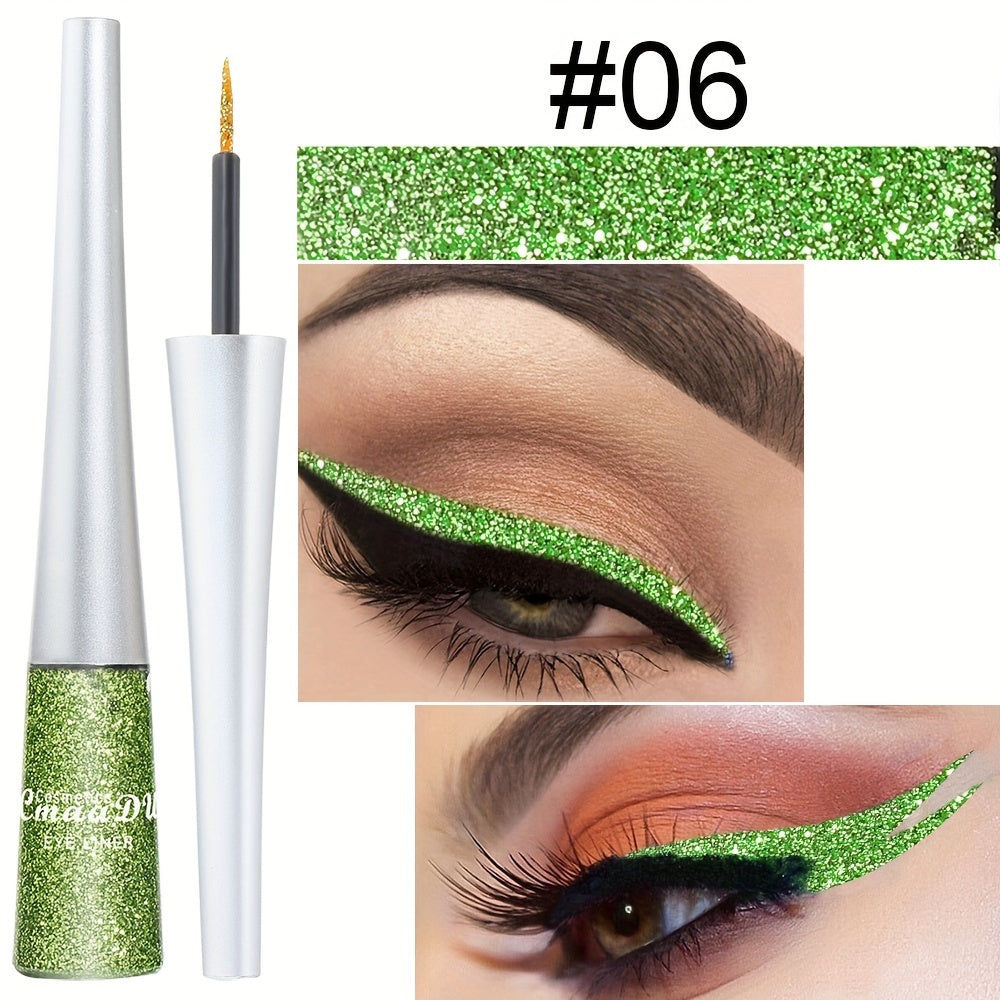 Glitter Liquid Eyeliner Stick Fine Tip Easy Apply Waterproof Eye Makeup Tool