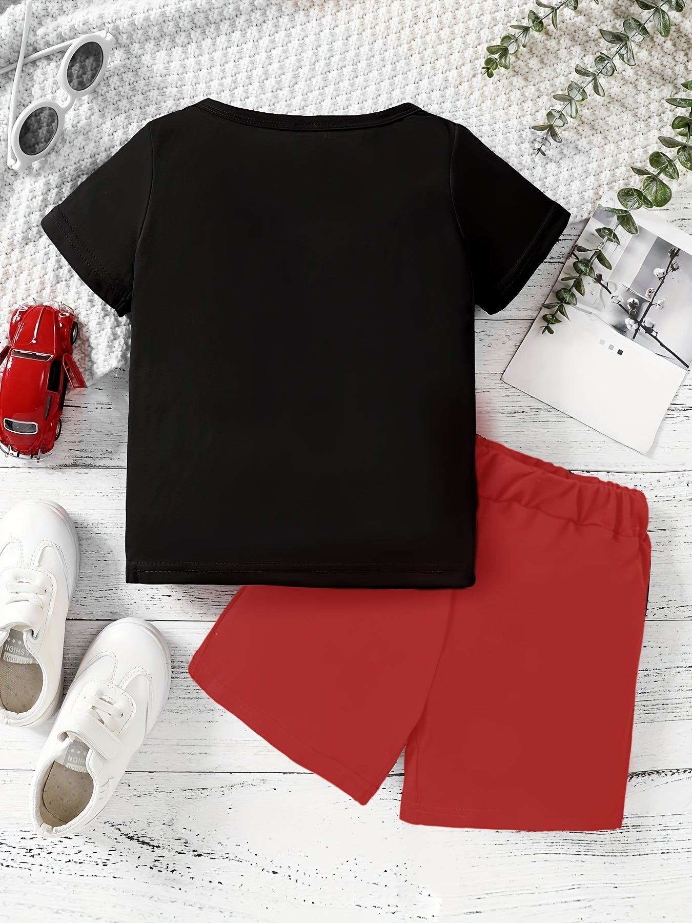 Boys Game Console Print T shirt & Shorts Set for Summer