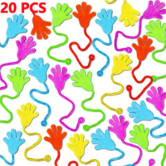 20pcs Sticky Hands Mini Stretchy Toys Party Carnival Prizes