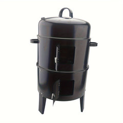 Vertical Charcoal BBQ Smoker 3 In 1 BBQ Grill Patio Garden Camping Roaster