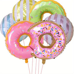 6pcs Donut Foil Balloons Birthday Wedding Party Decor