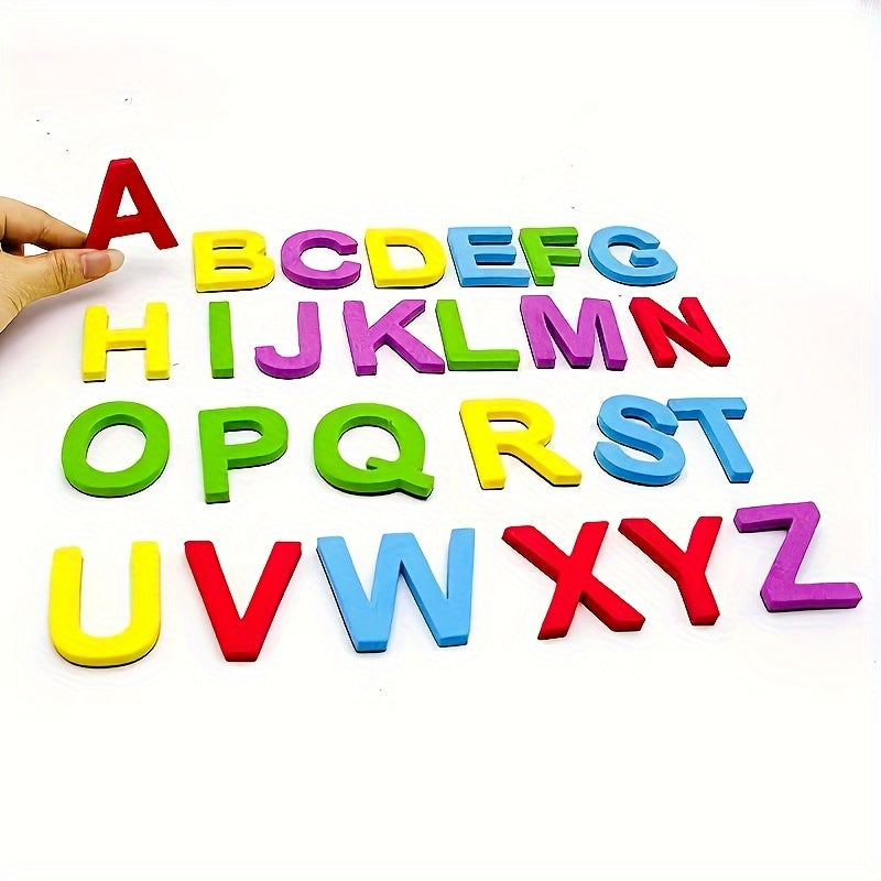 26/52pcs Magnetic Letter Learning Fridge Magnets English Spelling Teaching Aids