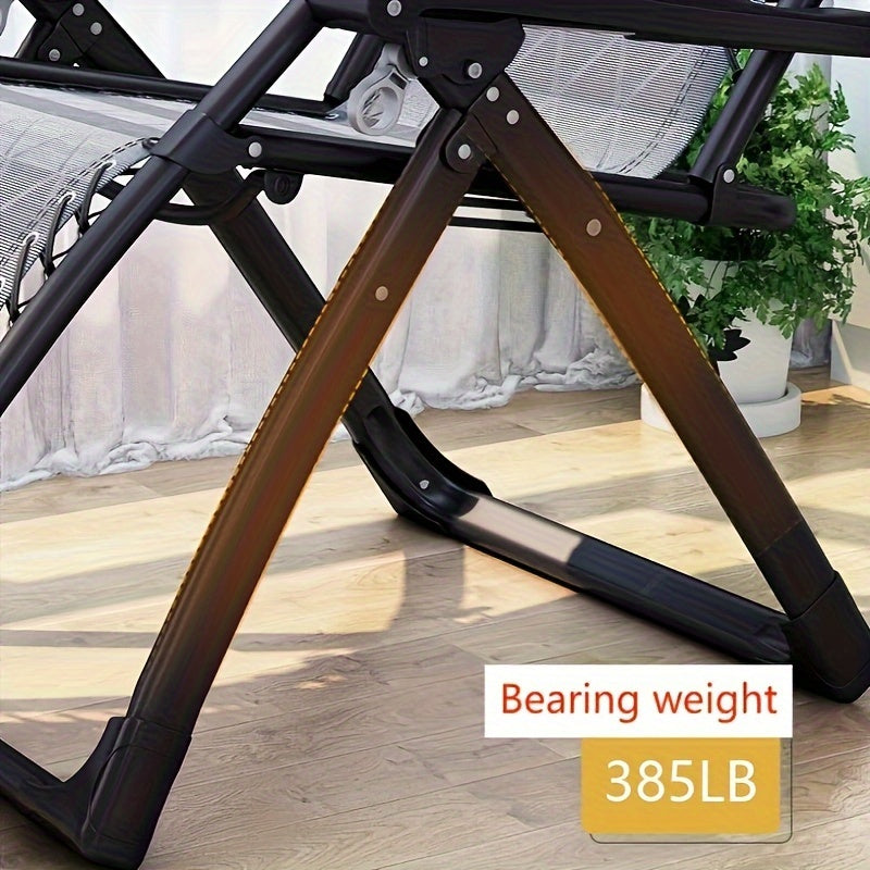Adjustable Folding Camping Chair with Headrest & Cup Holder