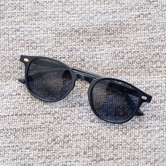 Y2K Round Frame Vintage Sunglasses for Holiday Party