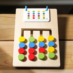 Wooden Shape Matching Game Educational Puzzle Toy 4 Shapes