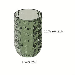 Portable Diamond Rinse Cup and Toothbrush Set