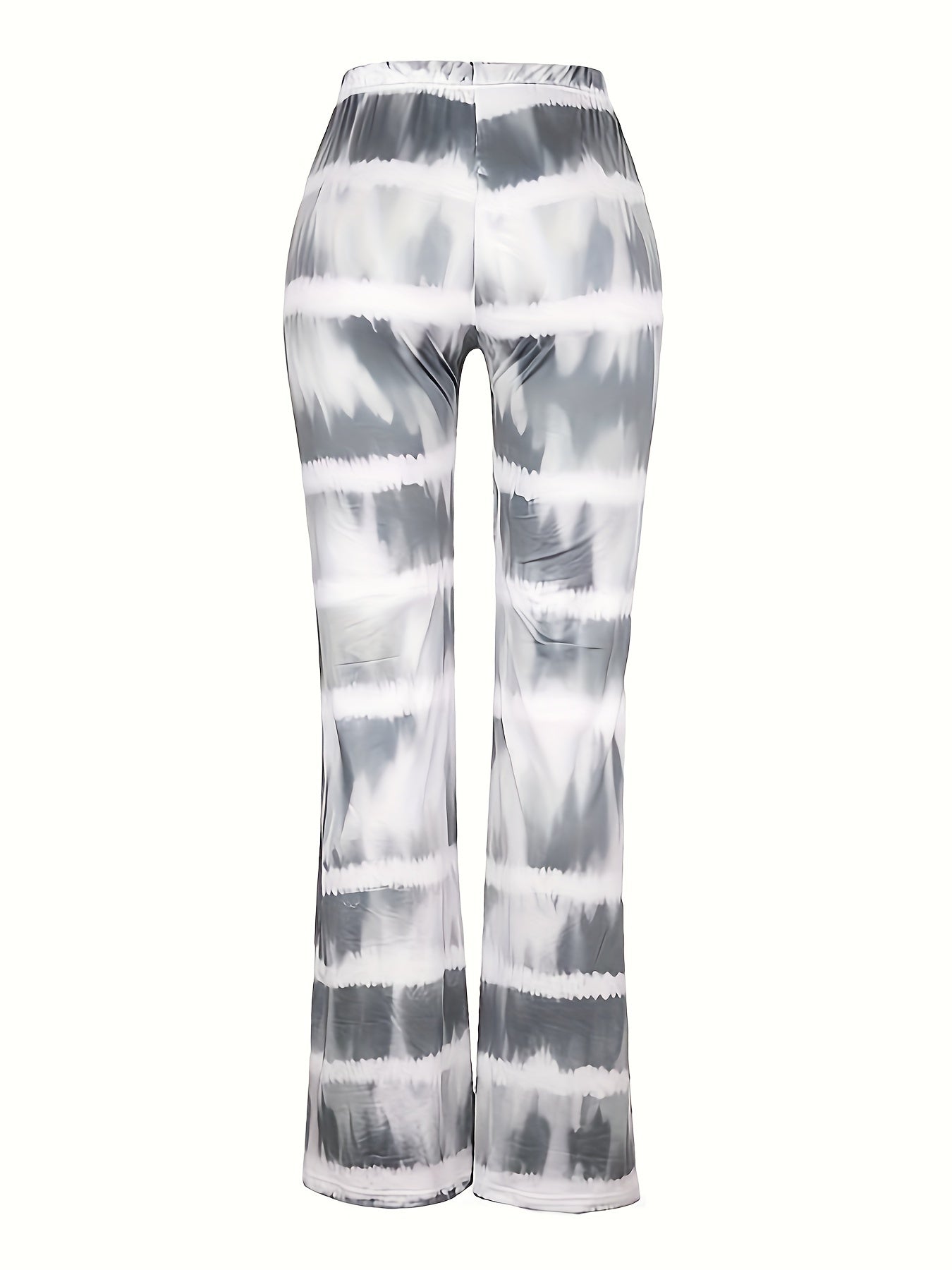  Boho Tie Dye Elastic High Rise Loose Fit Trousers
