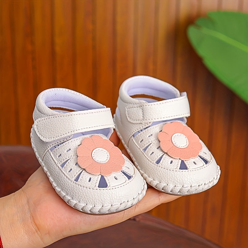 Princess Shoes for Summer Babies 0-12 Months Soft Sole Non slip & Breathable